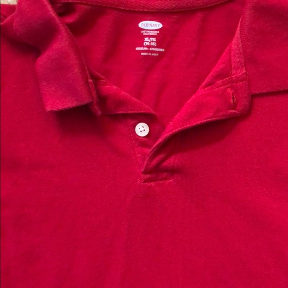Tops | Boys Old Navy Red Polo Shirt 